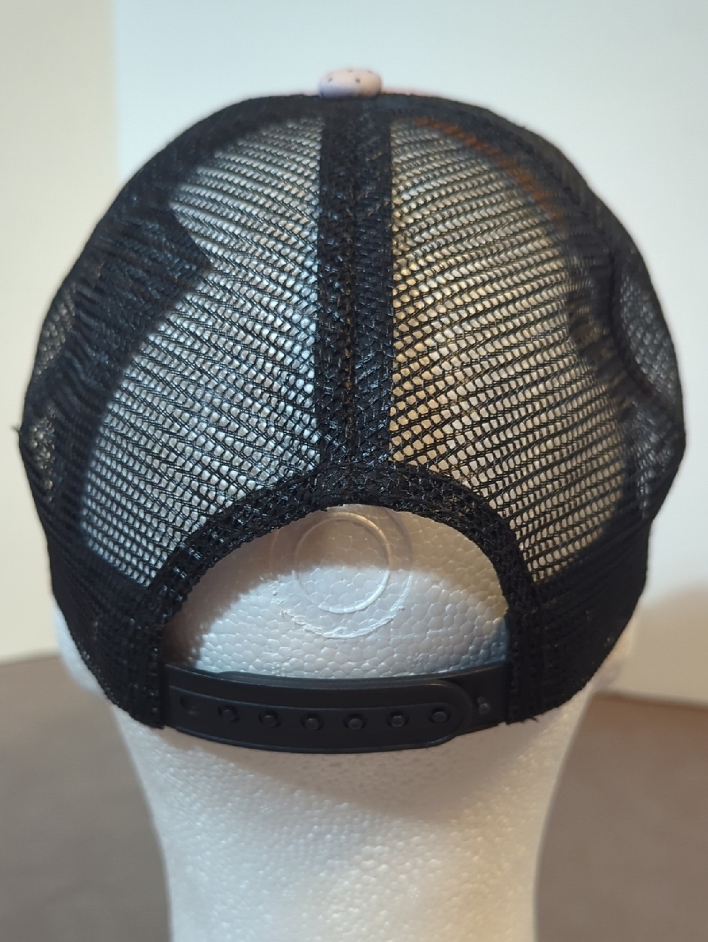 Volcom Polka Dot Black Rose Women's Trucker Style Hat Cap Adjustable Genuine - Picture 4 of 9